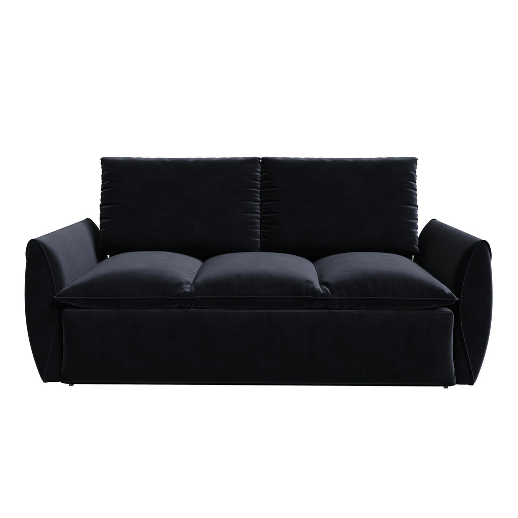 3-Seat Convertible Sleeper Sofa Bed with 2-in-1 Pillow & Blanket Set