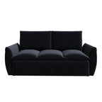 3-Seat Convertible Sleeper Sofa Bed with 2-in-1 Pillow & Blanket Set