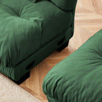 3-Seat Modular Sectional Sofa Deep Seat Couch L Shaped Cloud Couch with Convertible Ottoman for Living Room