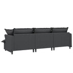 3 Seat Sofa Module For Modular Sectional Sofa,Wide Seat,Chenille Cloud Couch With Throw Pillows