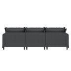 3 Seat Sofa Module For Modular Sectional Sofa,Wide Seat,Chenille Cloud Couch With Throw Pillows