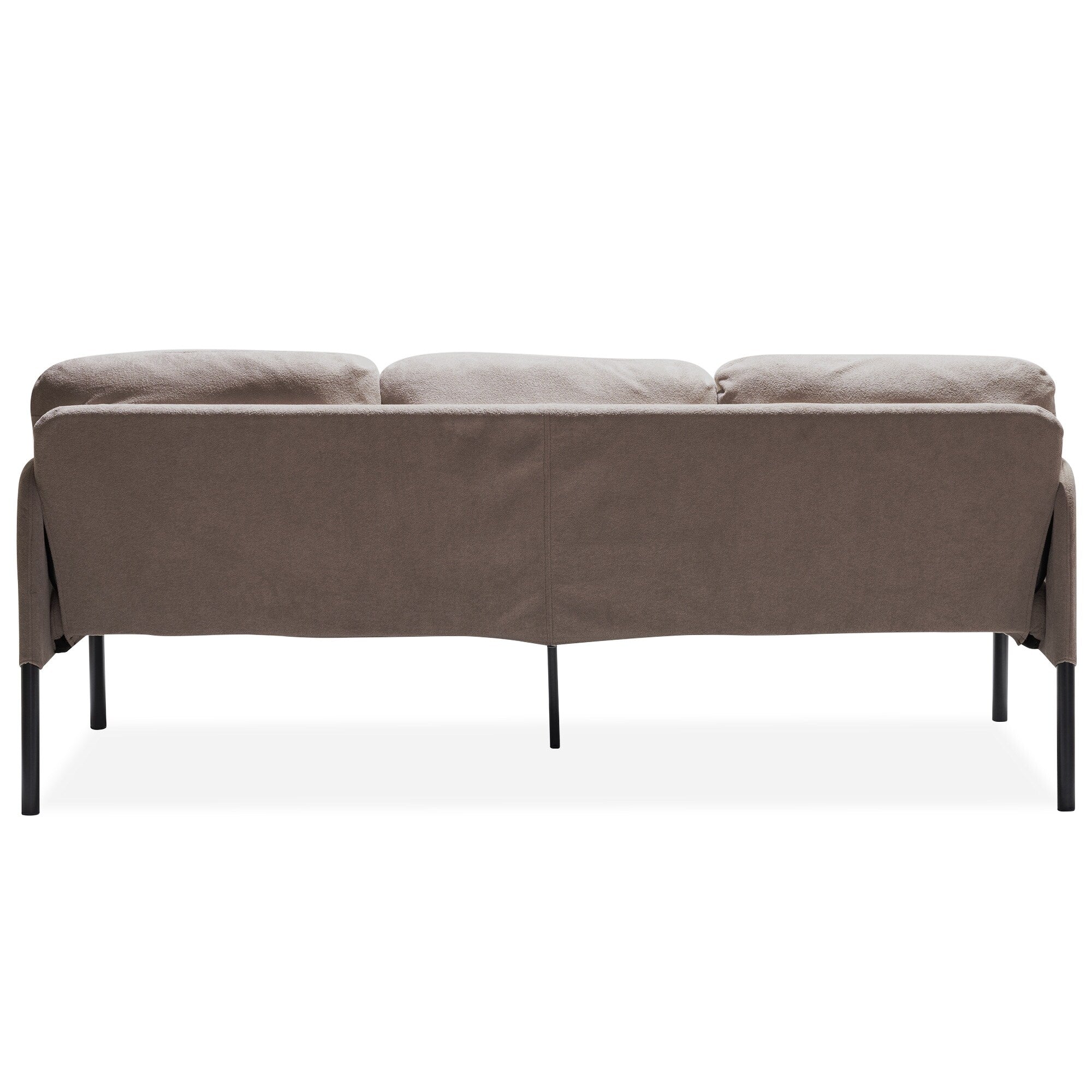3 Seater L-Shaped Polyester Fabric Sofa with Ottoman, Modern Upholstered Sofa, Comfy Small Couches for Small Space