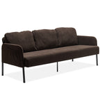 3 Seater Polyester Fabric Sofa, Modern Upholstered Sofa, Comfy Small Couches for Small Space Living Room, Bedroom, Office
