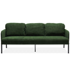 3 Seater Polyester Fabric Sofa, Modern Upholstered Sofa, Comfy Small Couches for Small Space Living Room, Bedroom, Office