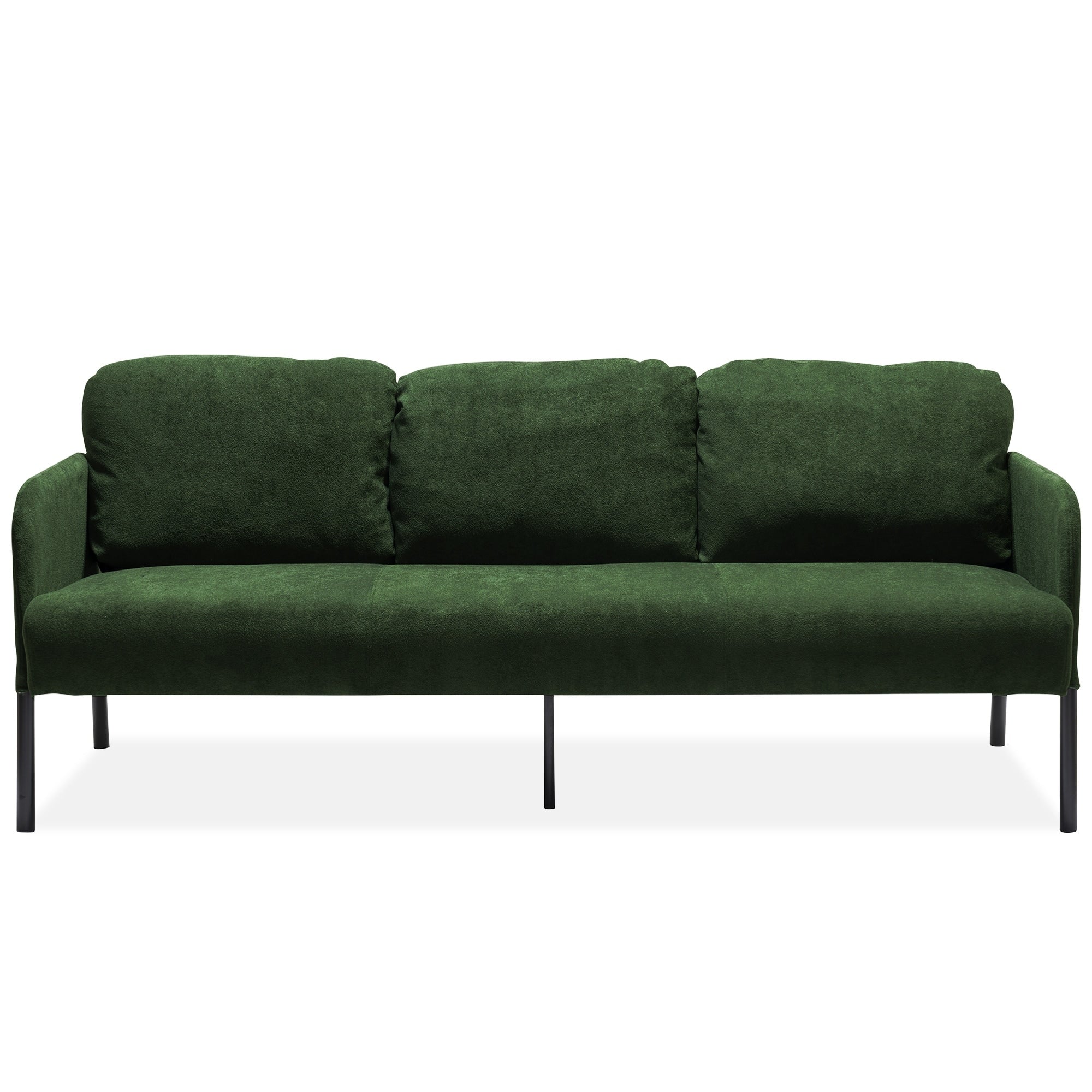3 Seater Polyester Fabric Sofa, Modern Upholstered Sofa, Comfy Small Couches for Small Space Living Room, Bedroom, Office