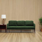 3 Seater Polyester Fabric Sofa, Modern Upholstered Sofa, Comfy Small Couches for Small Space Living Room, Bedroom, Office