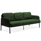 3 Seater Polyester Fabric Sofa, Modern Upholstered Sofa, Comfy Small Couches for Small Space Living Room, Bedroom, Office
