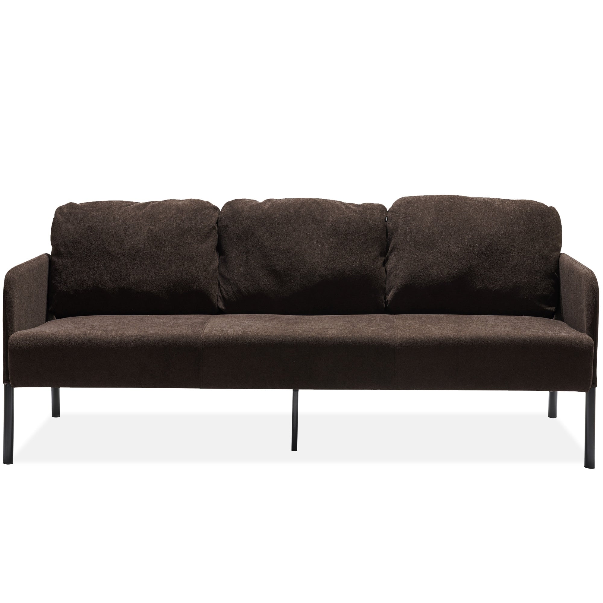 3 Seater Polyester Fabric Sofa, Modern Upholstered Sofa, Comfy Small Couches for Small Space Living Room, Bedroom, Office