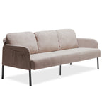 3 Seater Polyester Fabric Sofa, Modern Upholstered Sofa, Comfy Small Couches for Small Space Living Room, Bedroom, Office