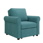 3-in-1 Adjustable Sleeper Sofa Bed, Pull Out Sofa Chair, Convertible Folding Bed for Living Room