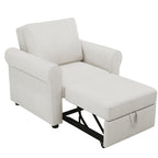 3-in-1 Adjustable Sleeper Sofa Bed, Pull Out Sofa Chair, Convertible Folding Bed for Living Room