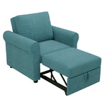 3-in-1 Adjustable Sleeper Sofa Bed, Pull Out Sofa Chair, Convertible Folding Bed for Living Room