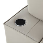 3-in-1 Convertible Chair Bed Adjustable Sofa Reclining Lounge with Bluetooth Speakers, USB Ports and Soft Pillow
