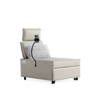 3-in-1 Convertible Chair Bed Adjustable Sofa Reclining Lounge with Bluetooth Speakers, USB Ports and Soft Pillow