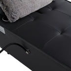 3-in-1 Convertible Chair Bed Adjustable Sofa Reclining Lounge with Bluetooth Speakers, USB Ports and Soft Pillow
