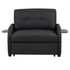 3-in-1 Pull-Out Sofa Sleeper with Collapsible Wing Table & USB Ports by Harper&Bright Designs