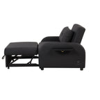 3-in-1 Pull-Out Sofa Sleeper with Collapsible Wing Table & USB Ports by Harper&Bright Designs