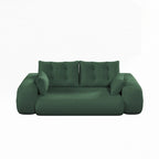 3-in-1 Teddy Fabric Foam-Filled Sleeper Sofa Bed
