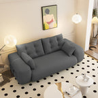 3-in-1 Teddy Fabric Foam-Filled Sleeper Sofa Bed