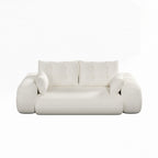 3-in-1 Teddy Fabric Foam-Filled Sleeper Sofa Bed