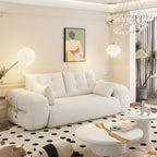 3-in-1 Teddy Fabric Foam-Filled Sleeper Sofa Bed