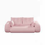3-in-1 Teddy Fabric Foam-Filled Sleeper Sofa Bed