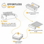 3-in-1 Teddy Fabric Foam-Filled Sleeper Sofa Bed