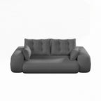 3-in-1 Teddy Fabric Foam-Filled Sleeper Sofa Bed