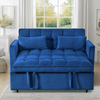3 in 1 Velvet Sofa Bed with Adjustable Backrest