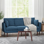 3-seater Sofa with Birchwood Legs and Pillows