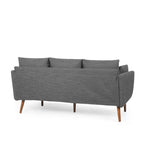 3-seater Sofa with Birchwood Legs and Pillows