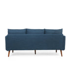 3-seater Sofa with Birchwood Legs and Pillows