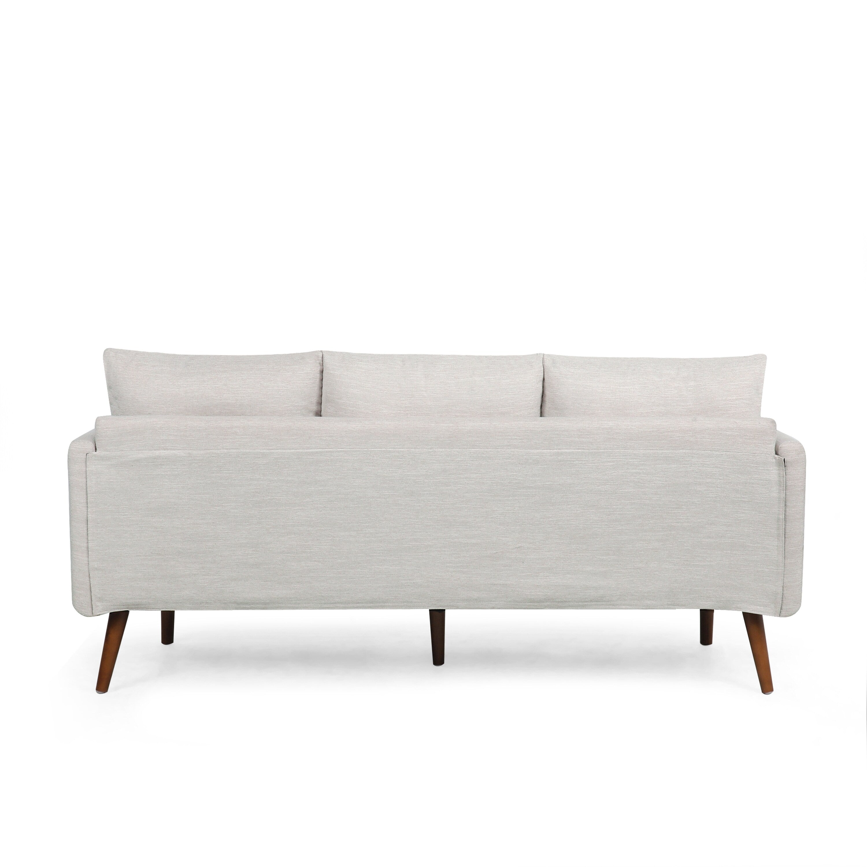 3-seater Sofa with Birchwood Legs and Pillows