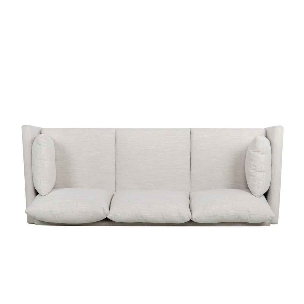 3-seater Sofa with Birchwood Legs and Pillows