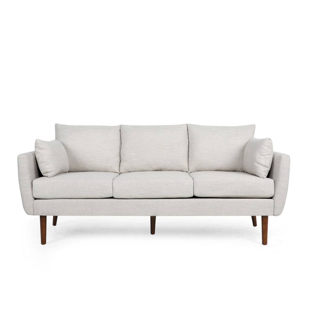 3-seater Sofa with Birchwood Legs and Pillows