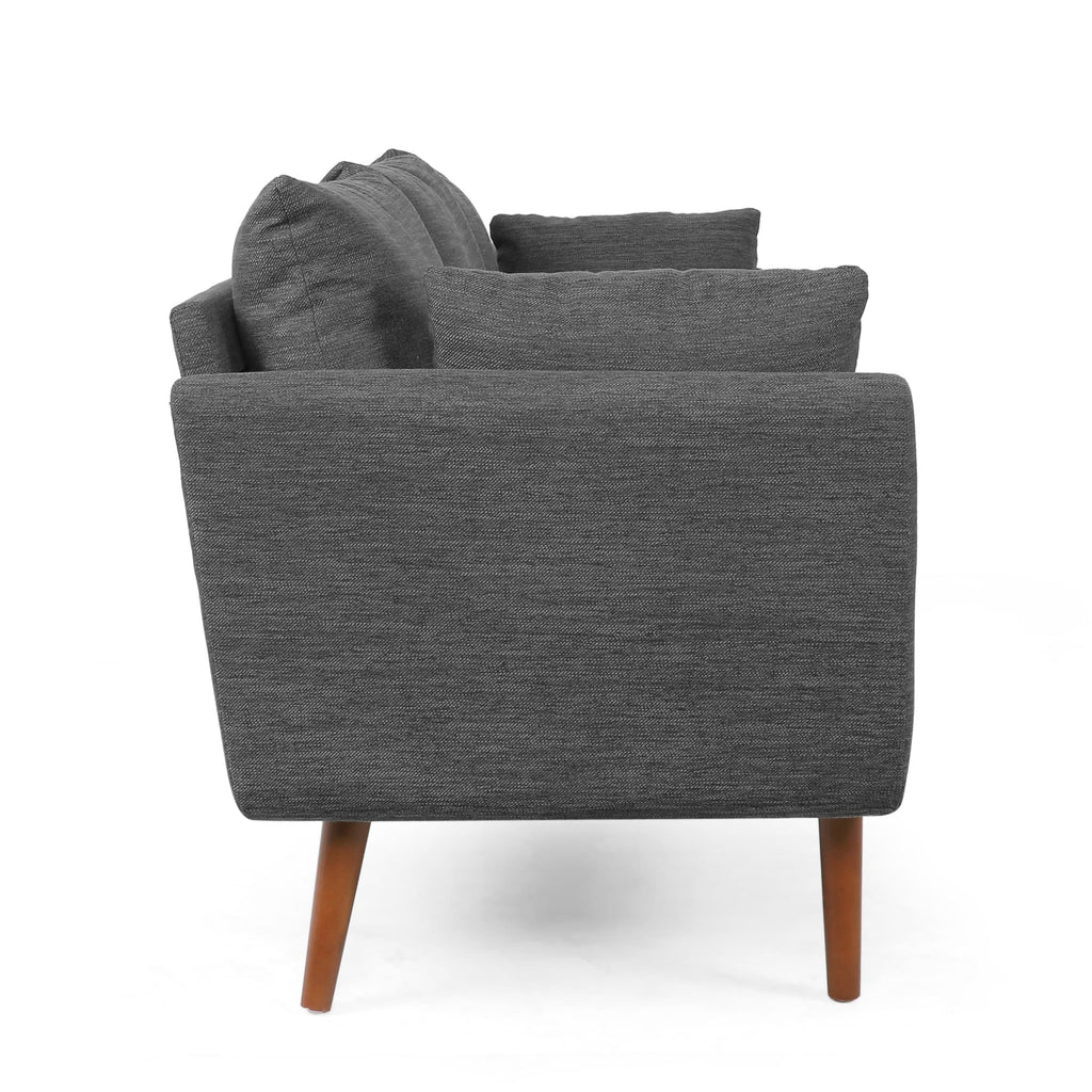 3-seater Sofa with Birchwood Legs and Pillows