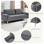 3-seater Sofa with Cotton Cushion