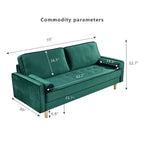 3-seater Sofa with Cotton Cushion