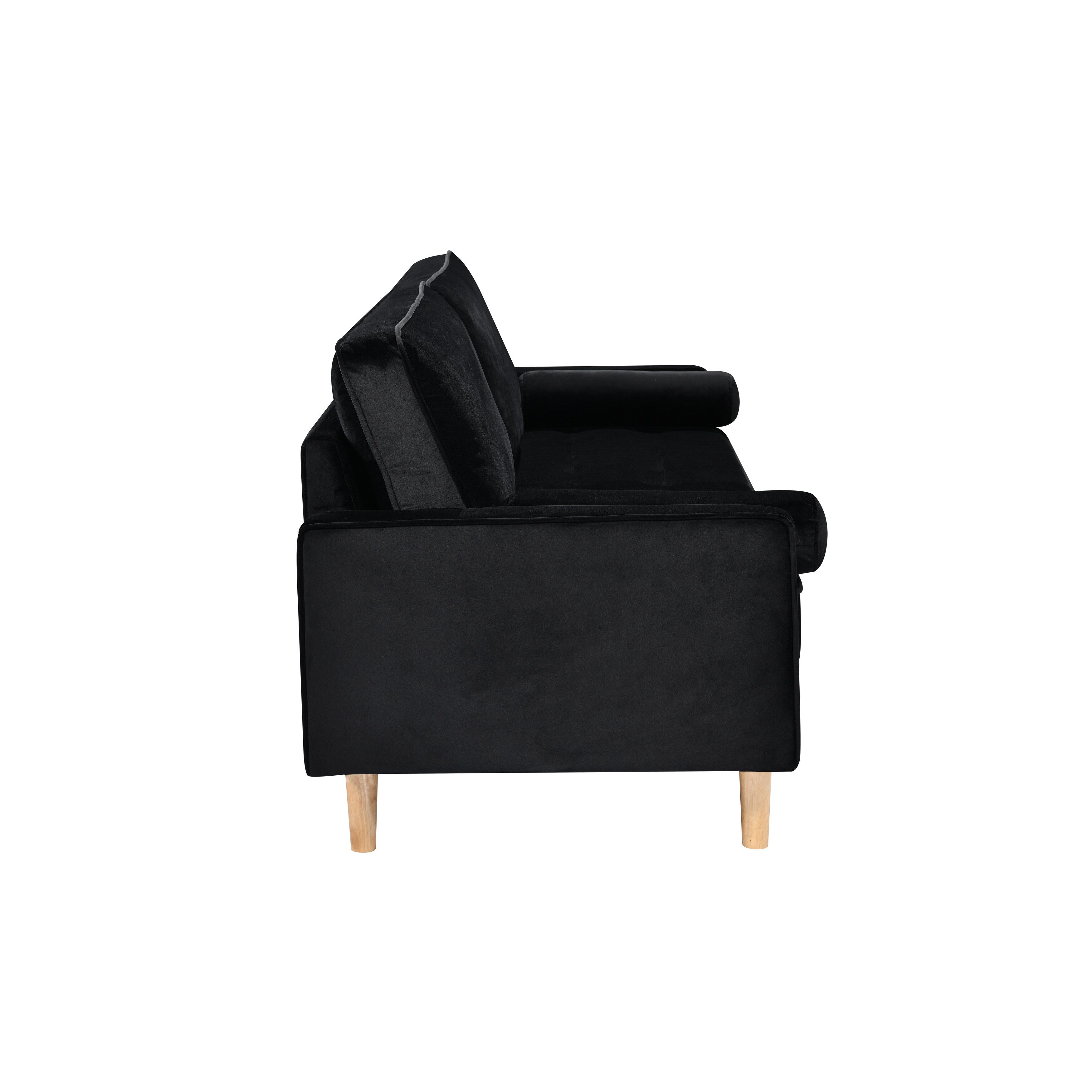 3-seater Sofa with Cotton Cushion
