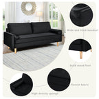 3-seater Sofa with Cotton Cushion