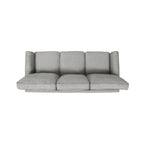 3-seater Sofa with Overstuffed Cushions and Tapered Legs