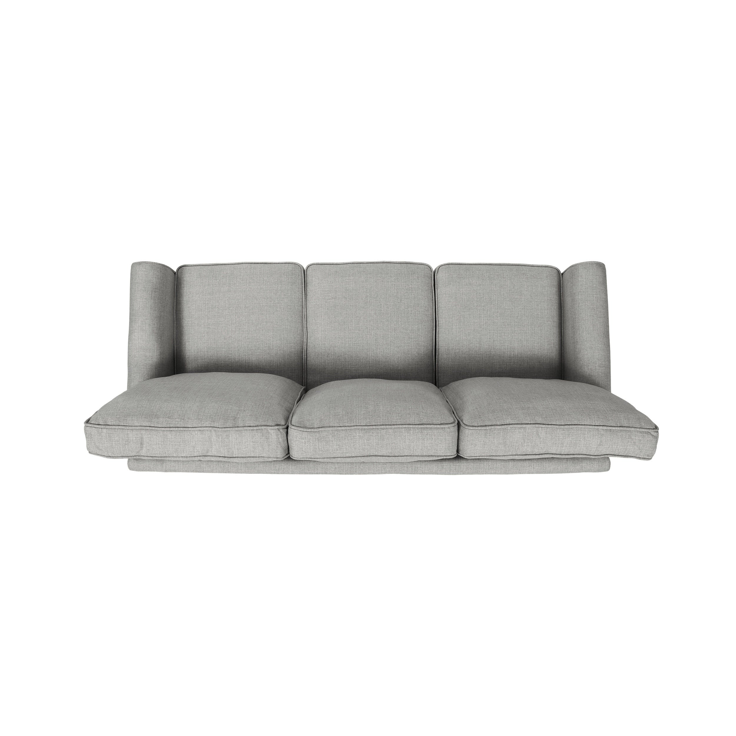 3-seater Sofa with Overstuffed Cushions and Tapered Legs