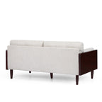 3-seater Sofa with Wood Legs and Exposed Frame