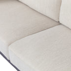 3-seater Sofa with Wood Legs and Exposed Frame