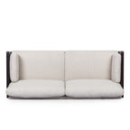 3-seater Sofa with Wood Legs and Exposed Frame