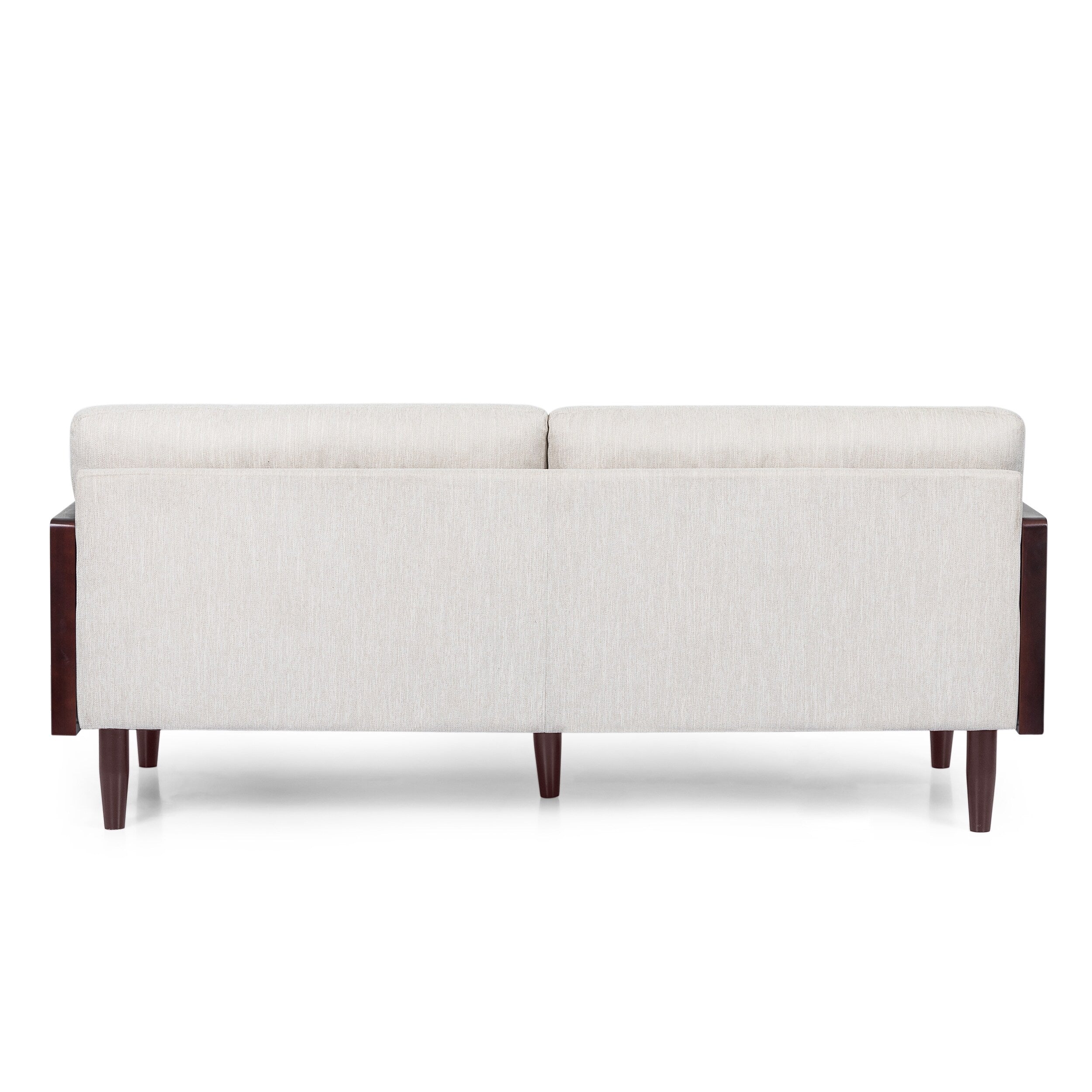 3-seater Sofa with Wood Legs and Exposed Frame