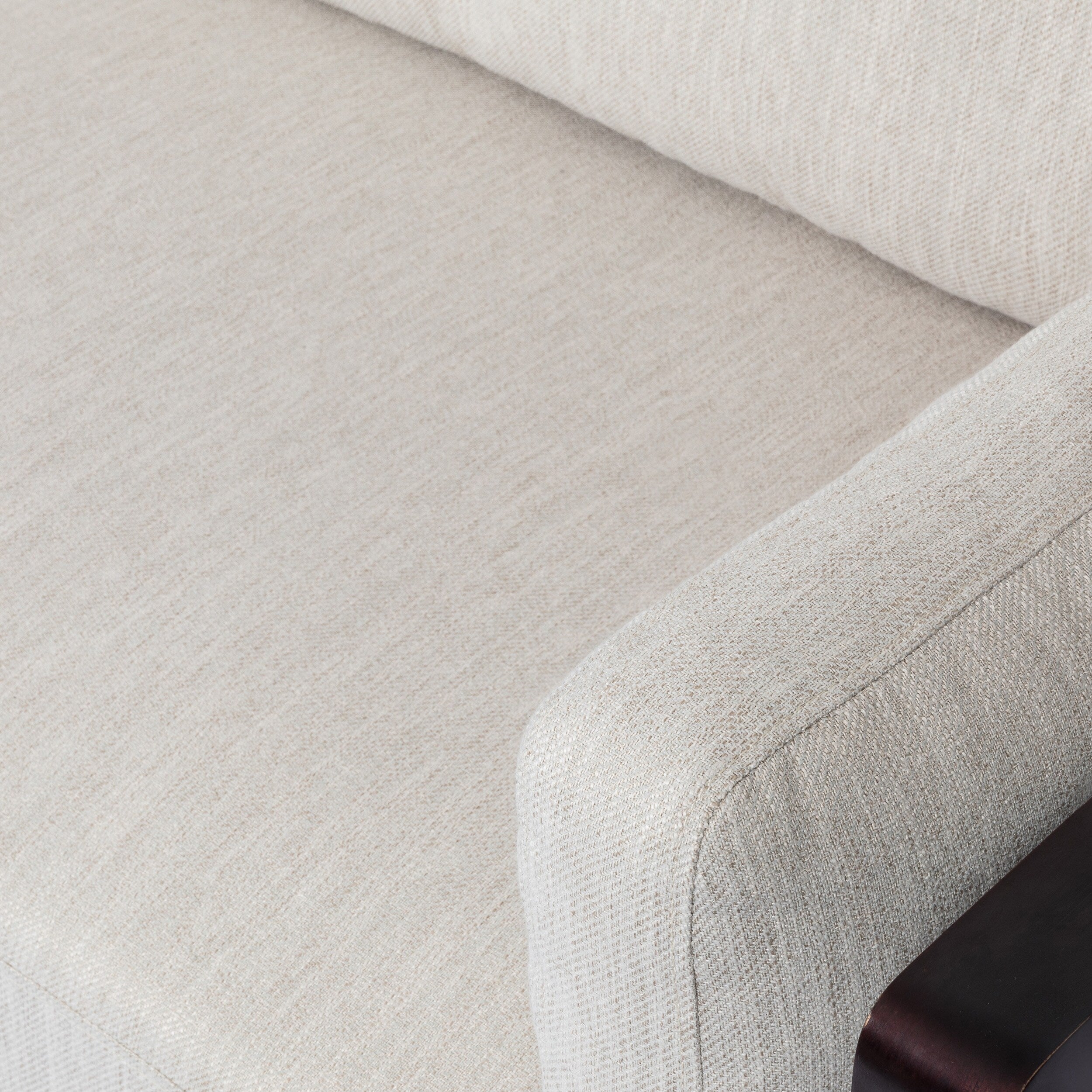 3-seater Sofa with Wood Legs and Exposed Frame