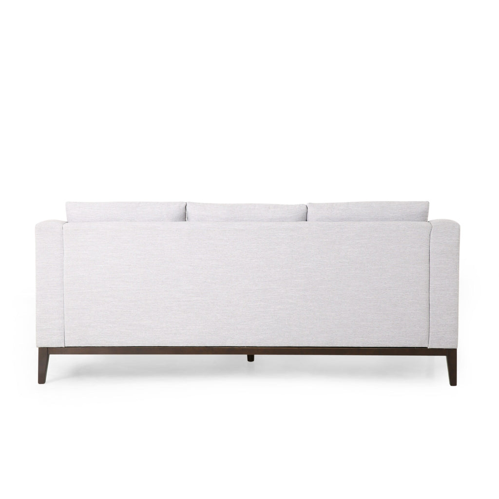 3-seater Sofa with Wood Legs and Matching Pillows
