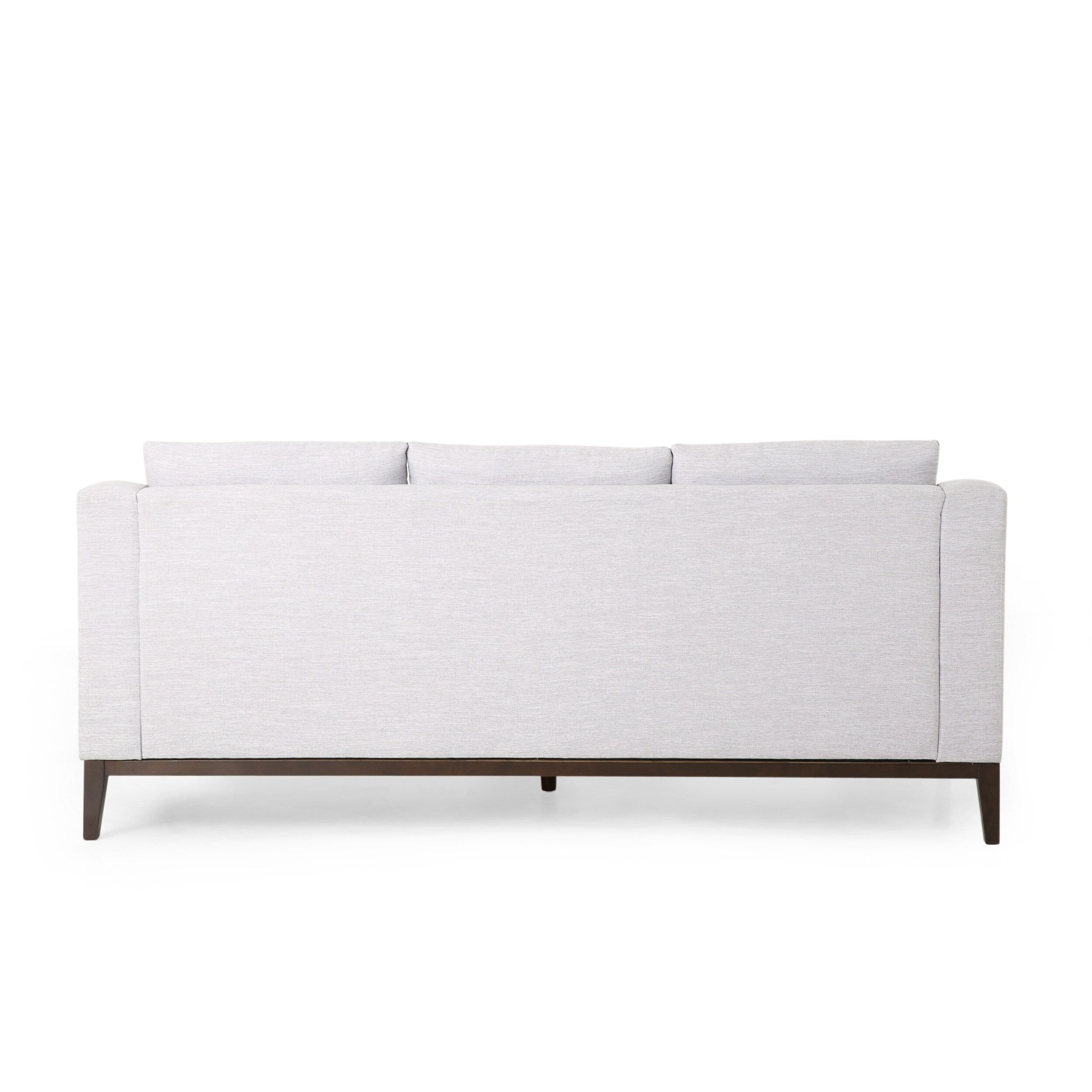 3-seater Sofa with Wood Legs and Matching Pillows