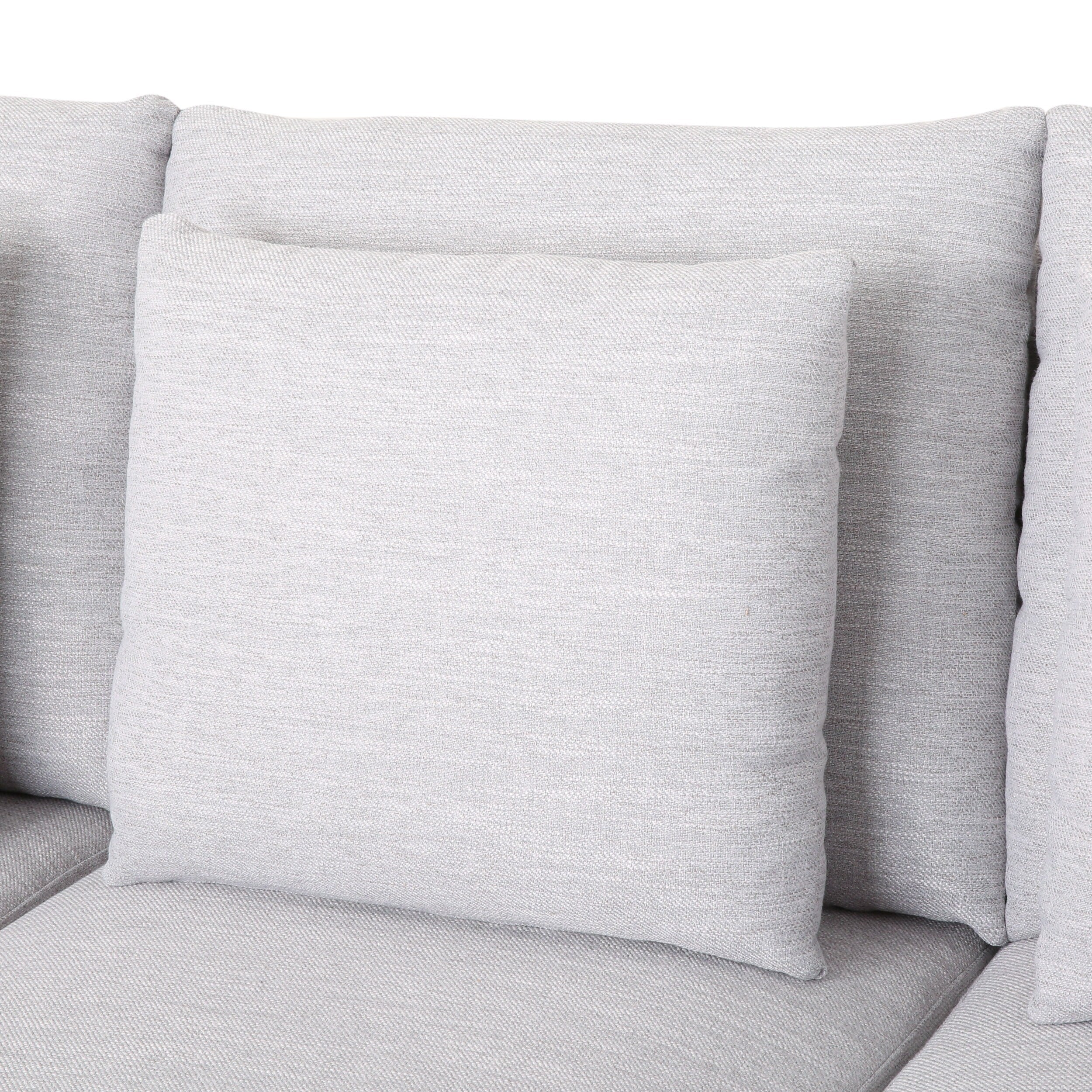 3-seater Sofa with Wood Legs and Matching Pillows